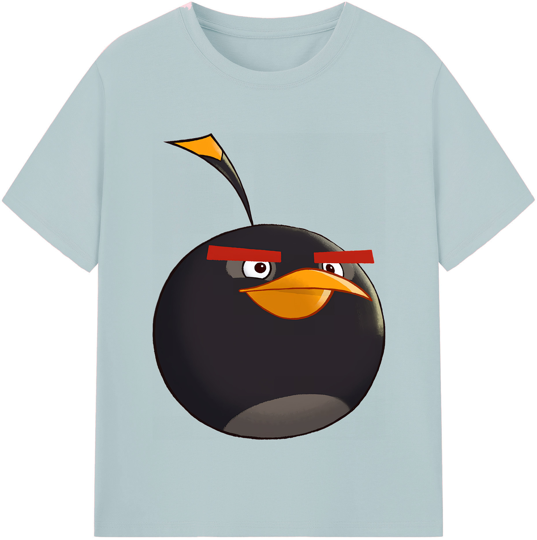 （画像用） Angry Birds アングリーバード 綿100％半袖Tシャツ（フロントプリント）